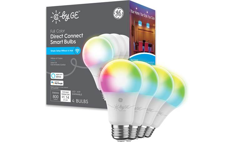 C by GE Full-color Dimmable Smart A19 Bulbs Front