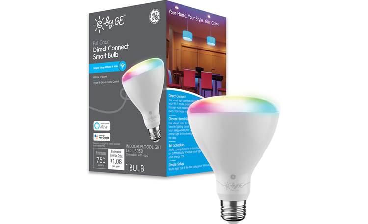 C By GE Full-color Dimmable Smart BR30 Bulbs (Single) Direct Connect ...