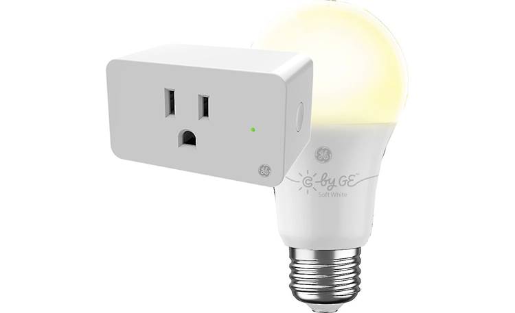 C by GE Smart Plug and Soft White A19 Bulb Bundle Front