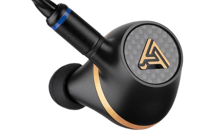 Audeze Euclid 18mm planar magnetic drivers are housed inside earbuds made of precision-milled aluminum and carbon fiber