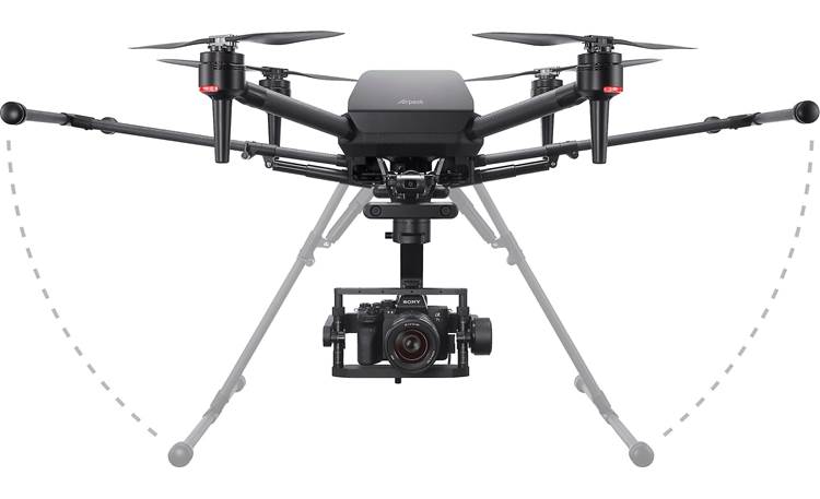 Sony Airpeak S1 Retractable landing gear keeps your camera's field of view clear