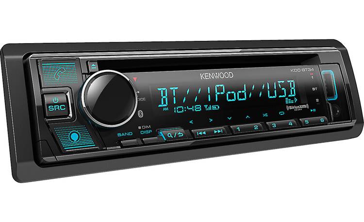 Kenwood KDC-BT34 Enjoy lots of music choices, including streaming services, high-res music, and an option for satellite radio