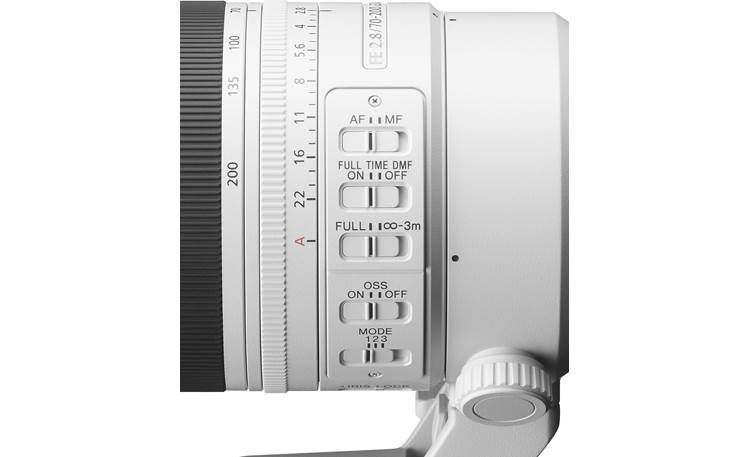 Sony FE 70-200mm f/2.8 GM OSS II Barrel-mounted controls