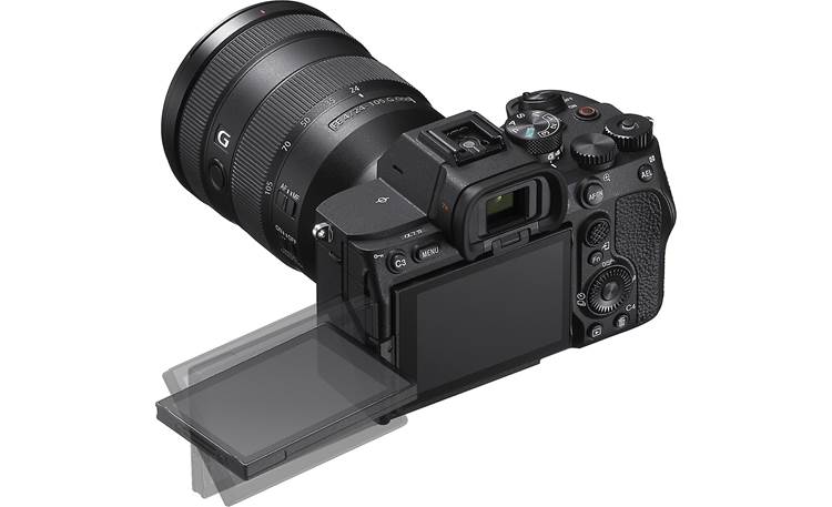 Sony Alpha a7 IV Zoom Lens Kit Rotating LCD touchscreen for easy image composition and review