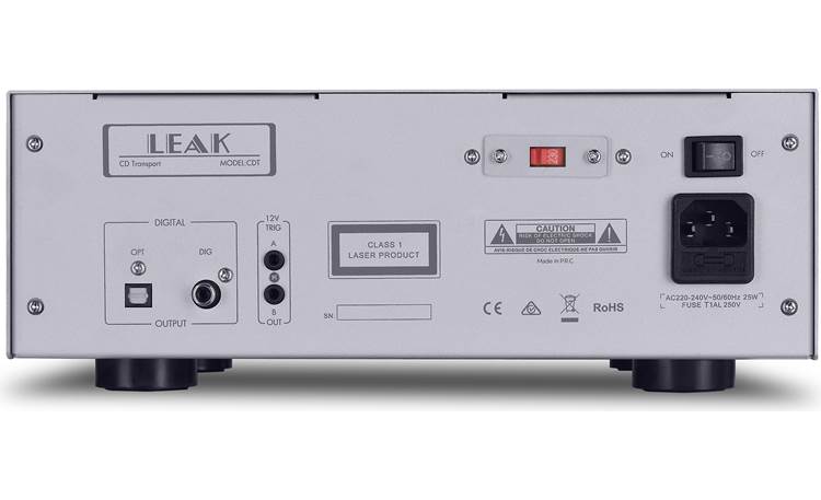 LEAK Audio STR130/CDT Back of LEAK CDT (LEAK Stereo 130 integrated amplifier is included in bundle)
