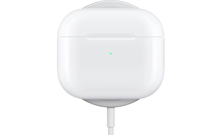 Apple AirPods® (3rd Generation) Charging case on wireless Qi charging pad (sold separately)