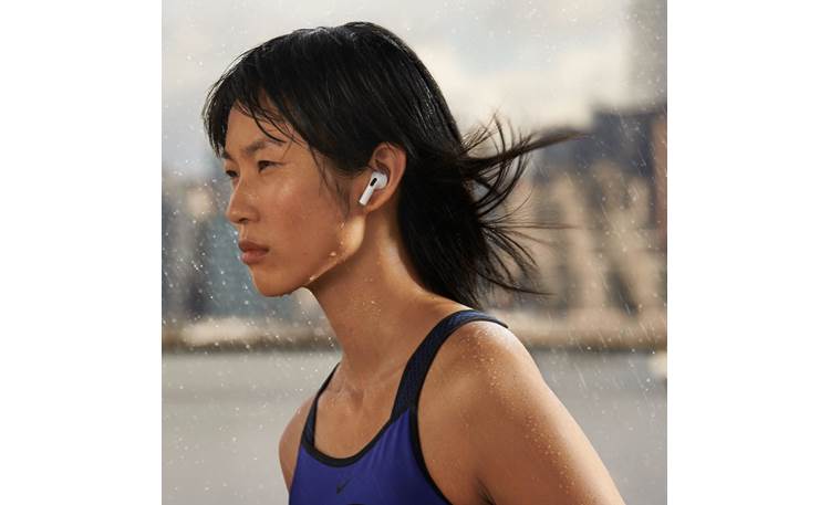 Apple AirPods® (3rd Generation) Sweat-proof, streamlined design that fits securely without separate ear tips