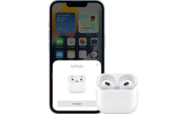 Apple AirPods® (3rd Generation) Pairs quickly and works seamlessly with the iPhone and other Apple products