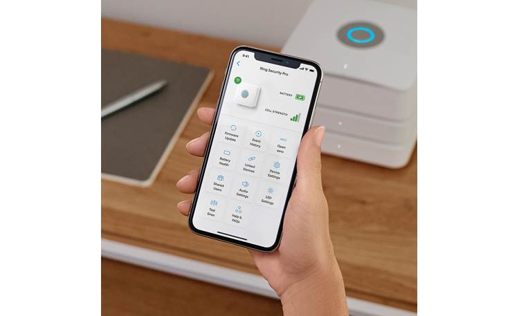 Ring Alarm Pro 8-Piece Security Kit Control using the free Ring Security app