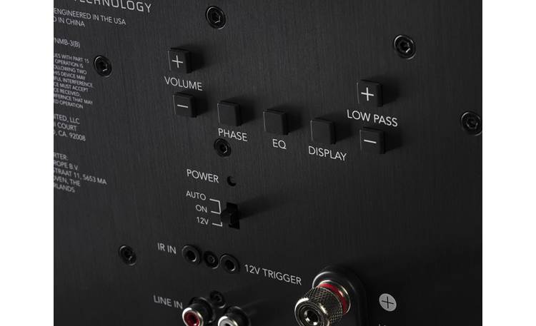 Definitive Technology Descend DN15 Simple back-panel button controls