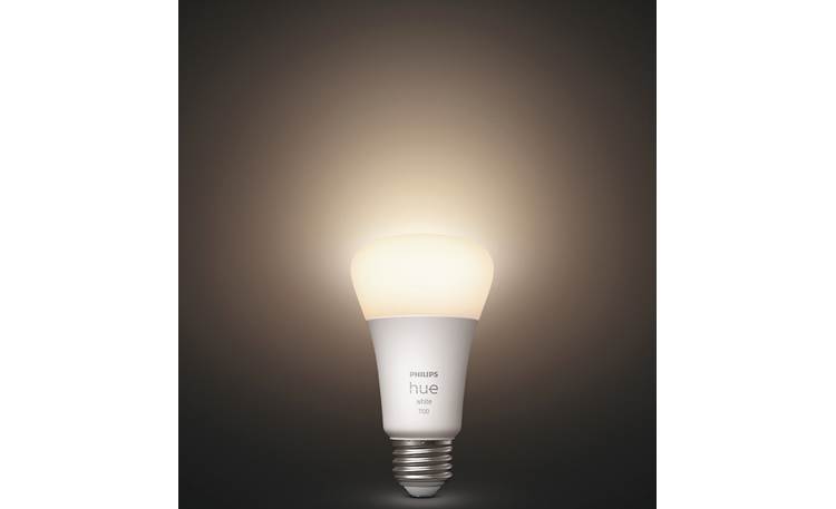 Philips Hue White A19 Bulb (1100 lumens) Delivers dimmable warm, white light
