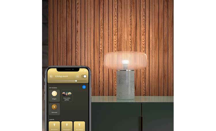 Philips Hue White Starter Kit (1100 lumens) Easy to control with the free mobile app