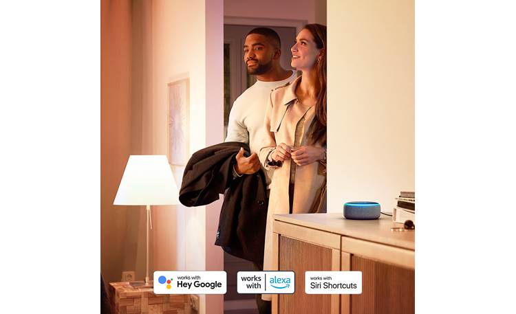 Philips Hue White Starter Kit (1100 lumens) Works with voice assistants (sold separately)