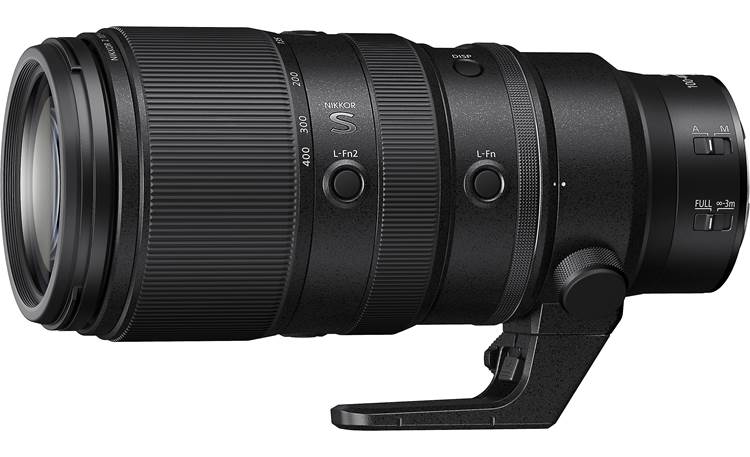 Nikon NIKKOR Z 100-400mm f/4.5-5.6 VR S Shown with included quick-release tripod foot