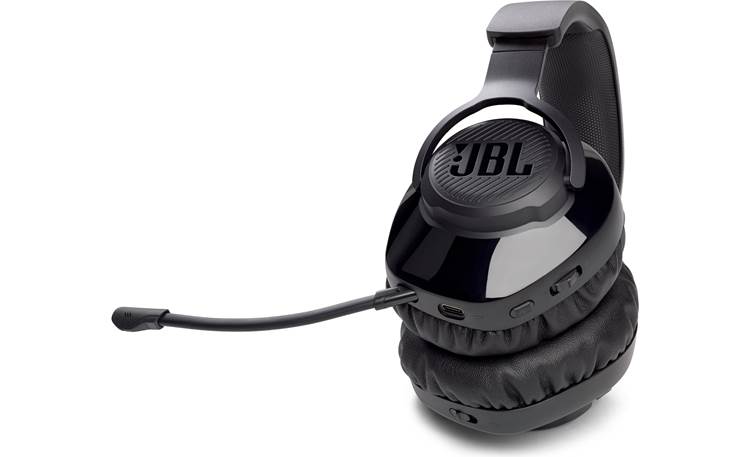 JBL Free WFH Wireless Controls on earcup for headset volume and muting the mic