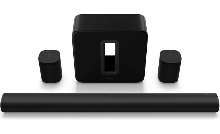 Sonos Arc Home Bundle (Black) Includes Dolby Atmos® sound bar, Gen-3 Sub, and two Sonos Ones at Crutchfield
