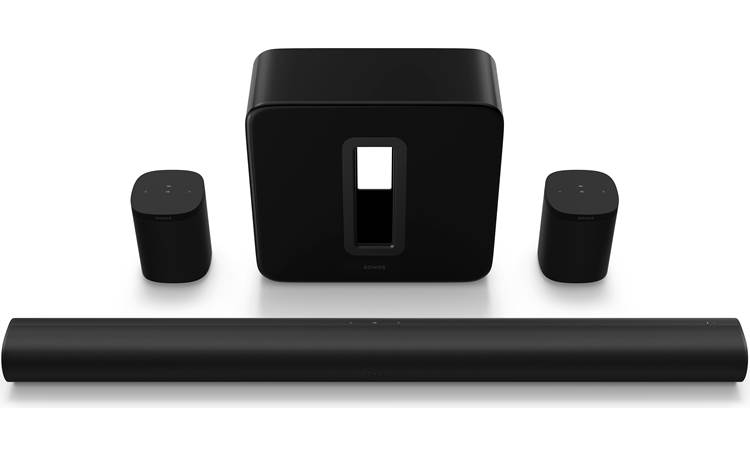 5.1.2 Home Theater Bundle (Black) Includes Sonos Arc Dolby Atmos® sound bar, Sub, and two Sonos at Crutchfield