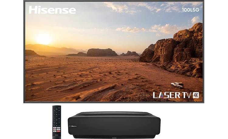 Hisense 100L5G-CINE100A 4K projector and included 100" screen