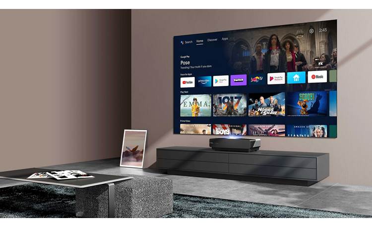 Hisense 120L5G-CINE120A Android TV user interface makes it easy to find and use your favorite streaming services