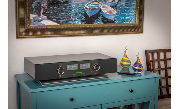 McIntosh RS250 On a credenza