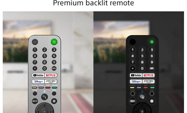 Sony MASTER Series XR-55A90J Backlit remote helps you find what you're looking for