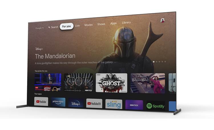 Sony MASTER Series XR83A90J Includes Google TV streaming platform and built-in Google Assistant