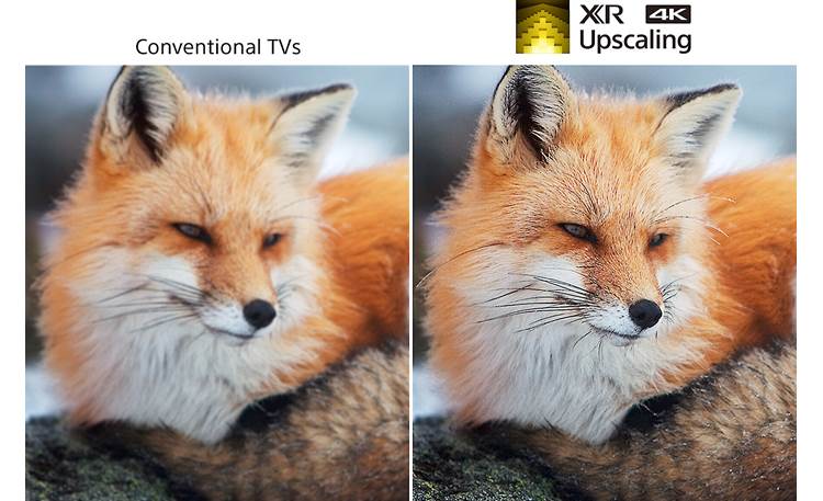 Sony MASTER Series XR83A90J XR 4K Upscaling intelligently recreates lost textures and detail in lower-res content