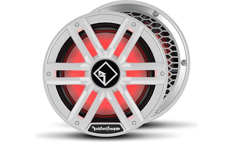 Rockford Fosgate M2D4-12S Shown with stainless-steel mesh and Sport grilles