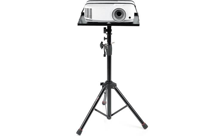 Gator Frameworks Laptop and Projector Stand Platform can hold a projector to assist with live presentations
