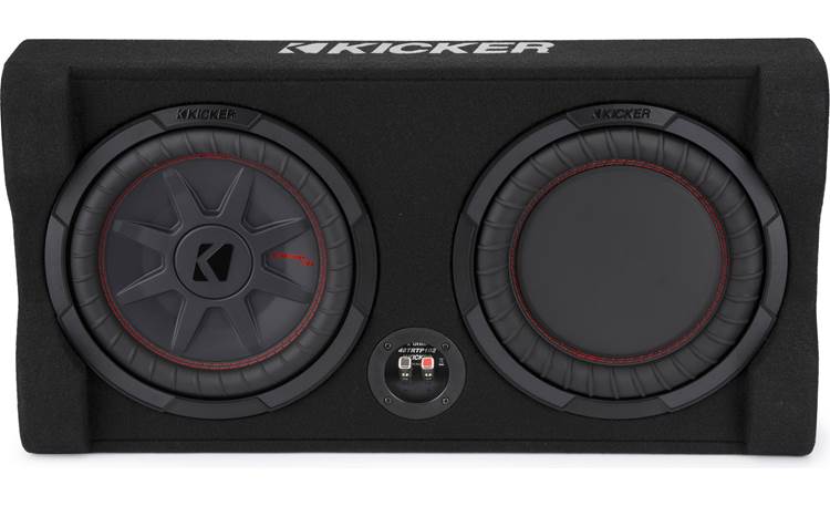 Kicker 48TRTP102 Sealed downward-firing enclosure with CompRT® 10  shallow-mount subwoofer and passive radiator at Crutchfield