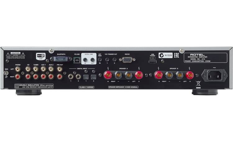 Rotel A12 Back (shown in silver)