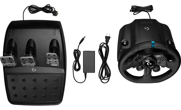 Logitech G G923 + Drive Force Shifter (PlayStation®) Top with included power cables (wheel and pedals)