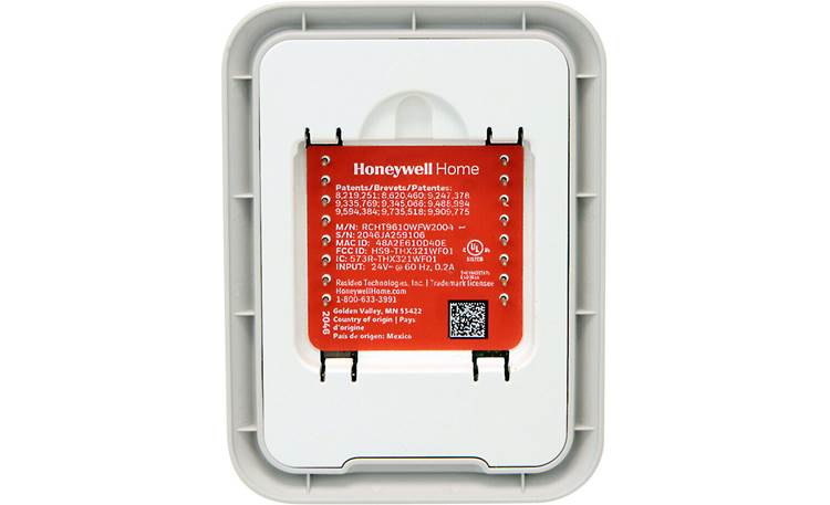 Honeywell T9 Smart Thermostat Back of thermostat