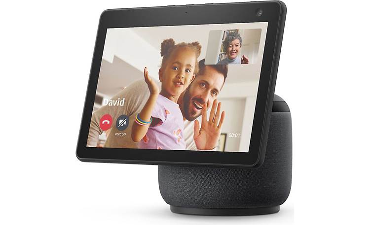 Amazon Echo Show 10 Selectable motion tracking can pan and zoom automatically to keep you in the frame