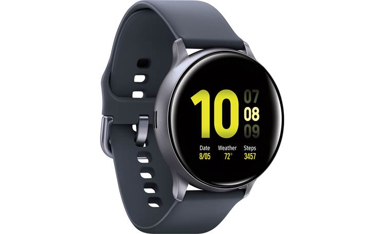 Samsung Galaxy Watch Active2 Bluetooth 44 Mm Aqua Black Smart Sports Watch At Crutchfield