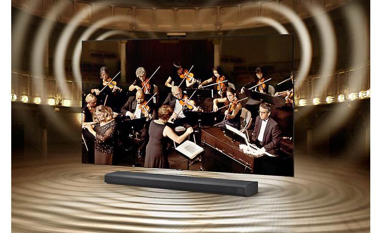 Samsung HW-Q700A Q-Symphony harmonizes your sound bar with select Samsung TVs