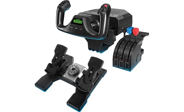 sælge Sport national flag Logitech G Flight Simulator Yoke + Pedals Bundle (PC) Professional flight  simulation yoke, throttle quadrant, and rudder pedals at Crutchfield