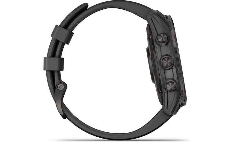 Garmin fenix 7 Sapphire Solar (Black DLC Titanium with Black Band ...