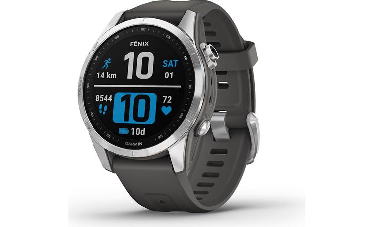 overeenkomst Goodwill hoofdonderwijzer Garmin fenix 7S (Silver with Graphite Band) Multisport GPS smartwatch —  1.2" display at Crutchfield
