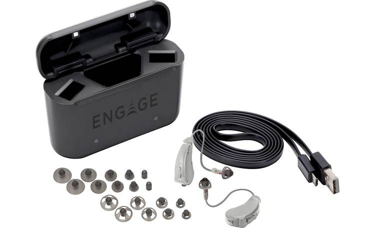 Lucid Audio Engage™ The Engage hearing aids come with a variety of ear tips for getting a snug fit