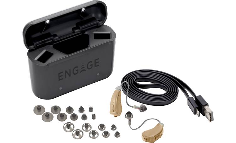 Lucid Hearing Engage™ (Rechargeable) The Engage hearing aids come with a variety of ear tips to ensure a snug fit