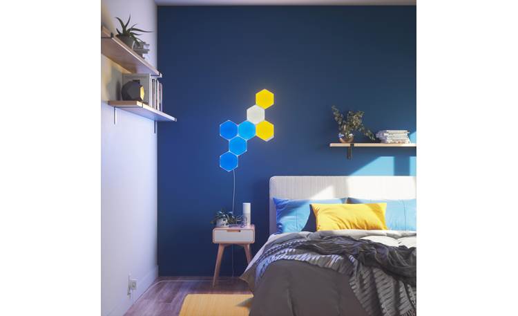 Nanoleaf Shapes Smarter Kit and Expansion Bundle Mount with included double-sided tape or screw mounts (screws not included)