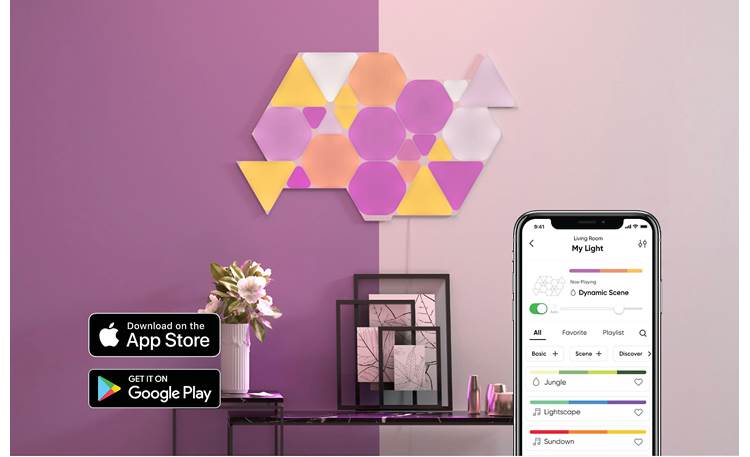 Nanoleaf Shapes Smarter Kit And Expansion Bundle Base Kit Plus Two ...