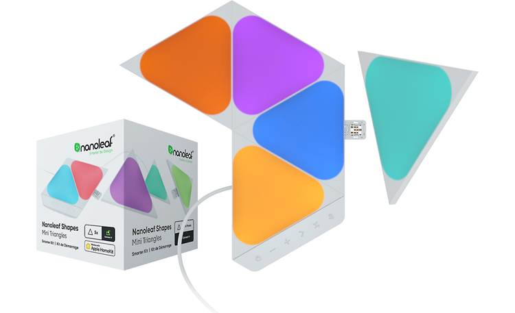 Nanoleaf Shapes Mini Triangles Smarter Kit Base kit with 5 small