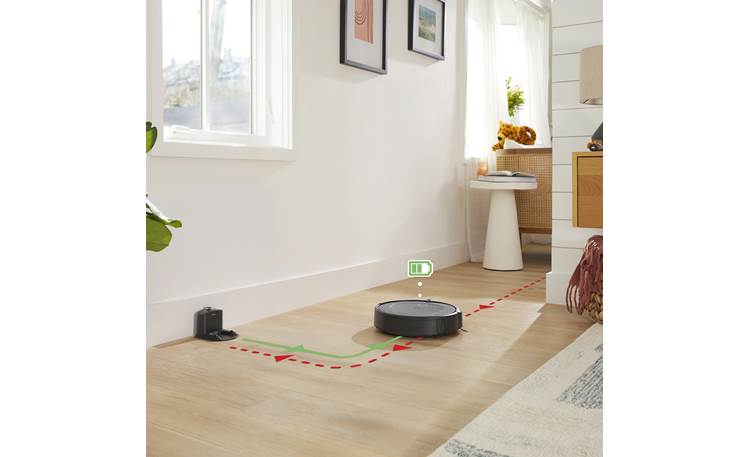 iRobot Roomba i3 EVO Returns to its base when it needs to recharge, then resumes vacuuming where it left off