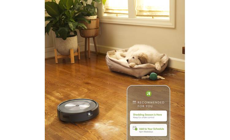 iRobot Roomba j7+ with Clean Base® Can make helpful cleaning recommendations as the seasons change