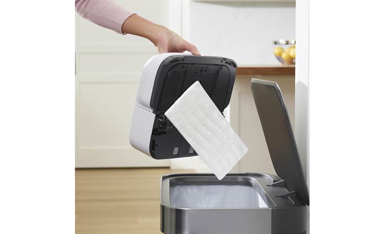 iRobot Braava Jet M6 Works with single-use disposable mop pads (comes with 2) or reusable washable pads (sold separately)