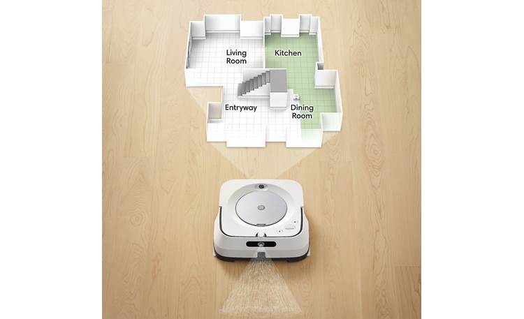 iRobot Braava Jet M6 Creates Imprint maps of your floor plan so you can customize cleaning routines