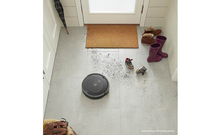 iRobot Roomba 694 Dirt Detect™ sensors recognize heavier messes and spend more time cleaning them