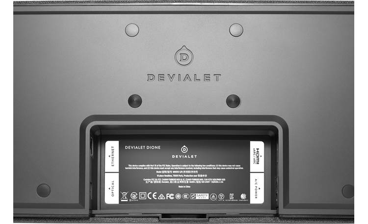 Devialet Dione Back-panel connections